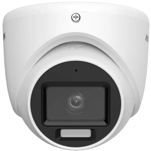 Cámara de domo fija para interiores con luz y audio híbridos inteligentes de 2 MP