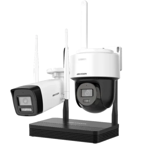 Kit NVR Wi-Fi con 3 Cámaras de 4 MP y HDD 1TB