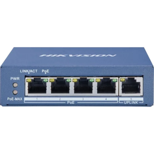 Switch Gigabit Poe No Administrable / 4 Puertos 10/100/1000 Mbps Poe+ / 1 Puerto 10/100/1000 Mbps Uplink / 35w