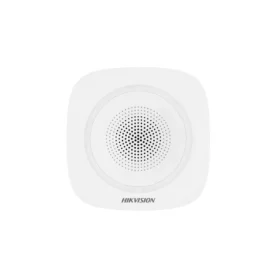 Sirena Interior Inalambrica 433mhz 110db Cuerpo Blanco Luz Roja Alarma Hikvision 2nda Generacion