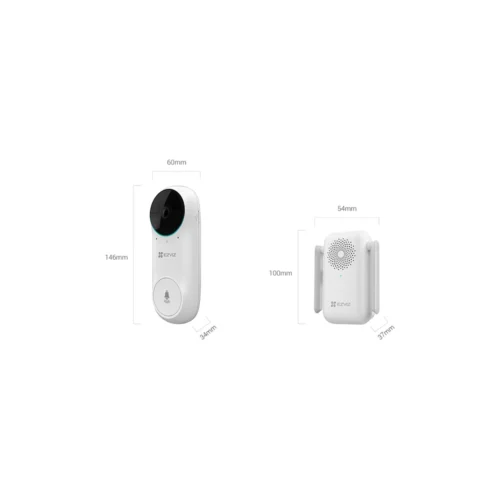 Kit de Videotimbre Inalámbrico EZVIZ DB2C con Sirena - Imagen 2