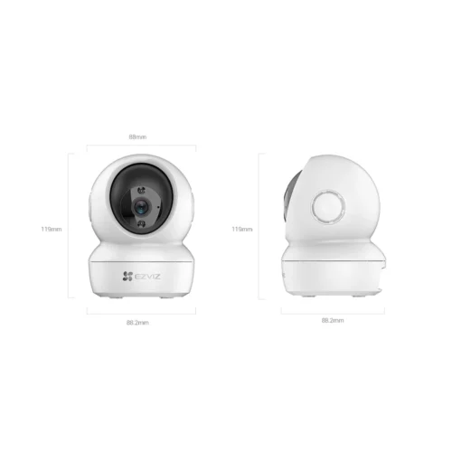 Cámara 360° para Hogar EZVIZ H6c 1080p con Visión Panorámica - Imagen 2